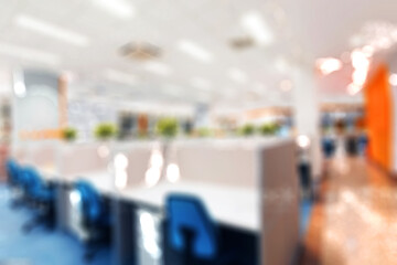 Blurred business background  MODERN DEFOCUSED INTERIOR WITH CITY LIGHTS REFLECTIONS