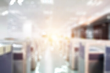Blurred business background  MODERN DEFOCUSED INTERIOR WITH CITY LIGHTS REFLECTIONS