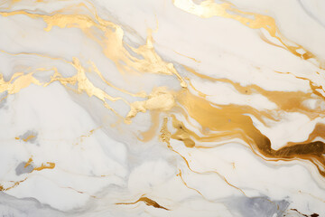 White and gold marble texture 