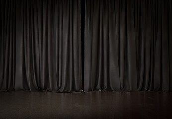 Black Curtain, Cinema Curtain, Theater Stage - a visual design work.