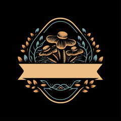 Artisan Mushroom Vector Logo