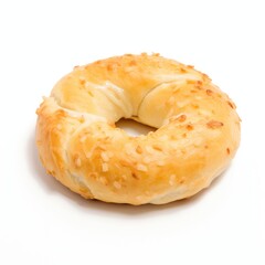 Bagel isolated on white (generative AI)