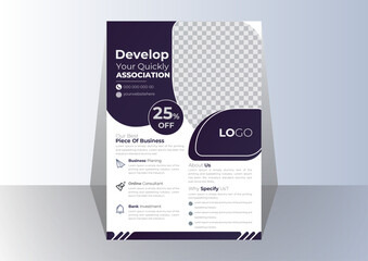 vector modern corporate business flyer template