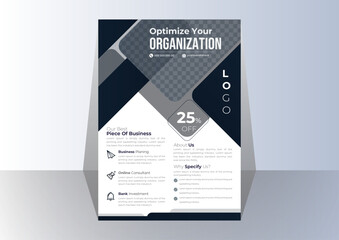 vector modern corporate business flyer template