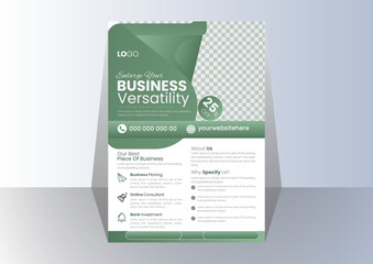 vector modern corporate business flyer template