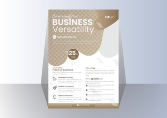 vector modern corporate business flyer template
