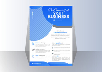 vector modern corporate business flyer template