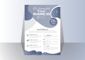 vector modern corporate business flyer template