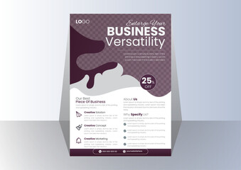 vector modern corporate business flyer template