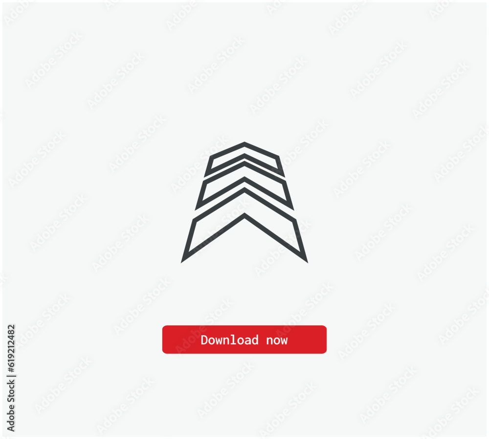 Aufkleber way vector icon. symbol in line art style for design, presentation, website or mobile apps elements,