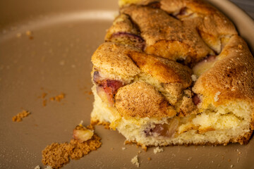 Homemade apple biscuit. delicious pie