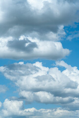 clouds against the blue sky