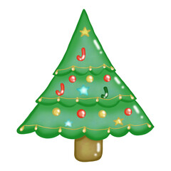 green christmas tree