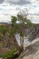 Augrabies Falls National Park in South Africa with the Orange River running through it.