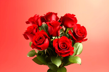 bouquet of red roses