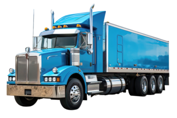 Blue track isolated on transparent background