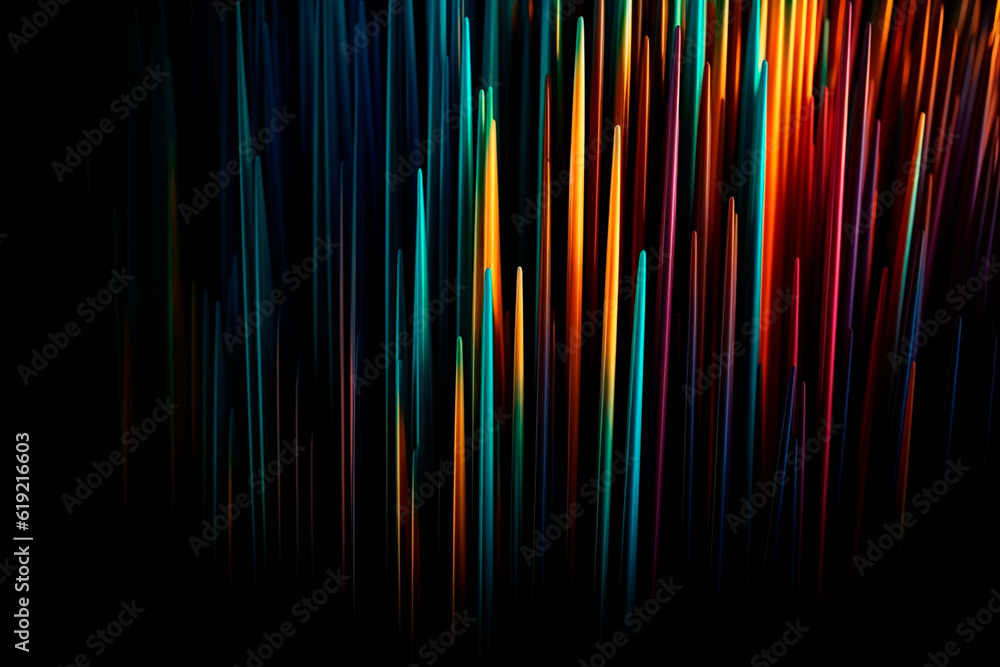 Poster light lines. generative ai
