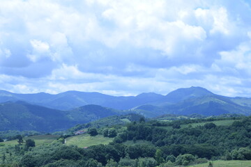 Beautiful San Sebastian city view in Basque Country Spain