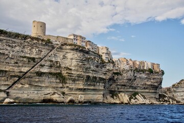 Fototapeta na wymiar Escalier du Roi Aragon, Bonifacio