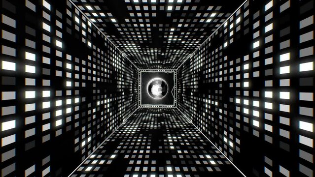 Disco tunnel vj background black