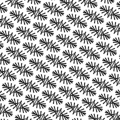 Seamless abstract geometric pattern for fabric, banners, surface design, packaging, background. White and black design. Vector illustration