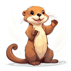 Playful Otter: A Delightful Moment of Joy and Innocence"