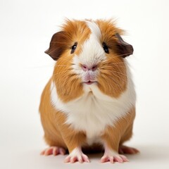 Fototapeta premium Guinea pig isolated. Illustration AI Generative.