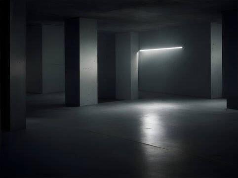 light in the dark room