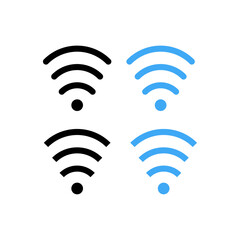 Wi fi zone sign set.Wifi internet signal .Vector illustration