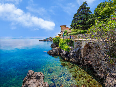 Lovran bei Opatija, Adriak&uuml;ste, Kroatien