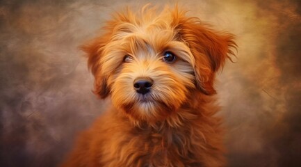Naklejka na ściany i meble Cute puppy dog