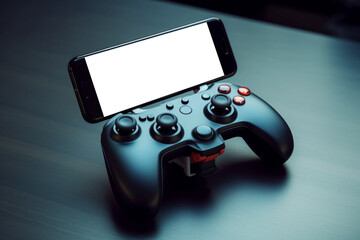 game controller takes center stage, demonstrating its ergonomic design and user-friendly interface, perfect combination of gaming and portability