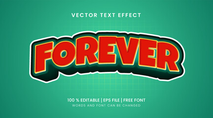 Forever editable text effects with vector graphics and label design