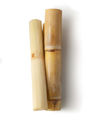 Sugar cane isolated on white background