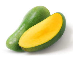Sweet mango fruit isolated on white background