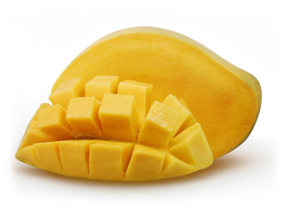 Sweet mango fruit isolated on white background