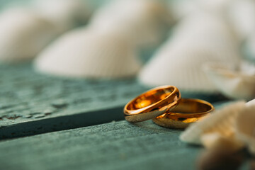 wedding rings  - Powered by Adobe