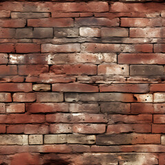 Obraz premium red brick wall seamless tile
