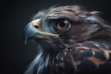Fototapeta premium close-up portrait of a majestic bird of prey