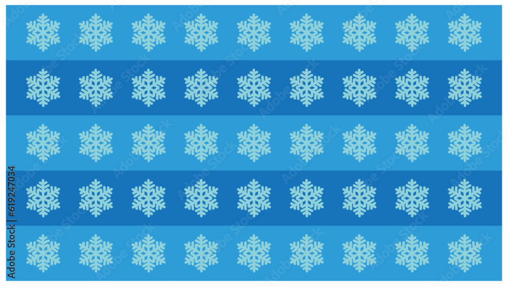 Poster seamless pattern with snowflakes on a blue background. abstract background with a geometric pattern 