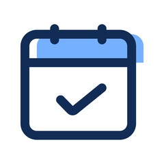 calendar invite filled line icon