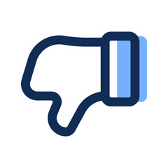 dislike filled line icon