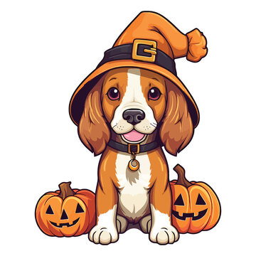 Halloween Party Pooch: Welsh Springer Spaniel In Costume