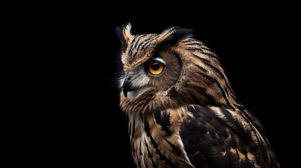 Fototapeta premium portrait of a owl bird animal wildlife nature generative ai