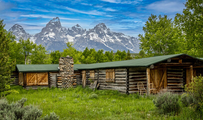 wooden house in the mountains