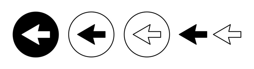 Arrow icon set for web and mobile app. Arrow sign and symbol for web design.
