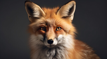 Fototapeta premium red fox animal in the wildlife mammal wild generative ai