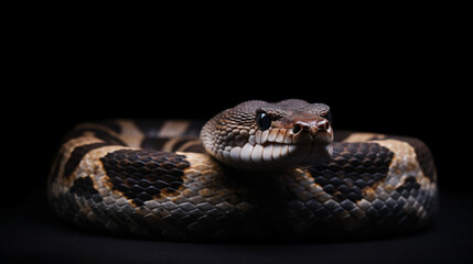 close up of a snake reptile animal nature wildlife generative ai