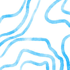 Blue Watercolor Lines Background