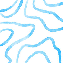 Blue Watercolor Lines Background